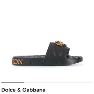 Dolce & Gabanna Devotion quilted slides